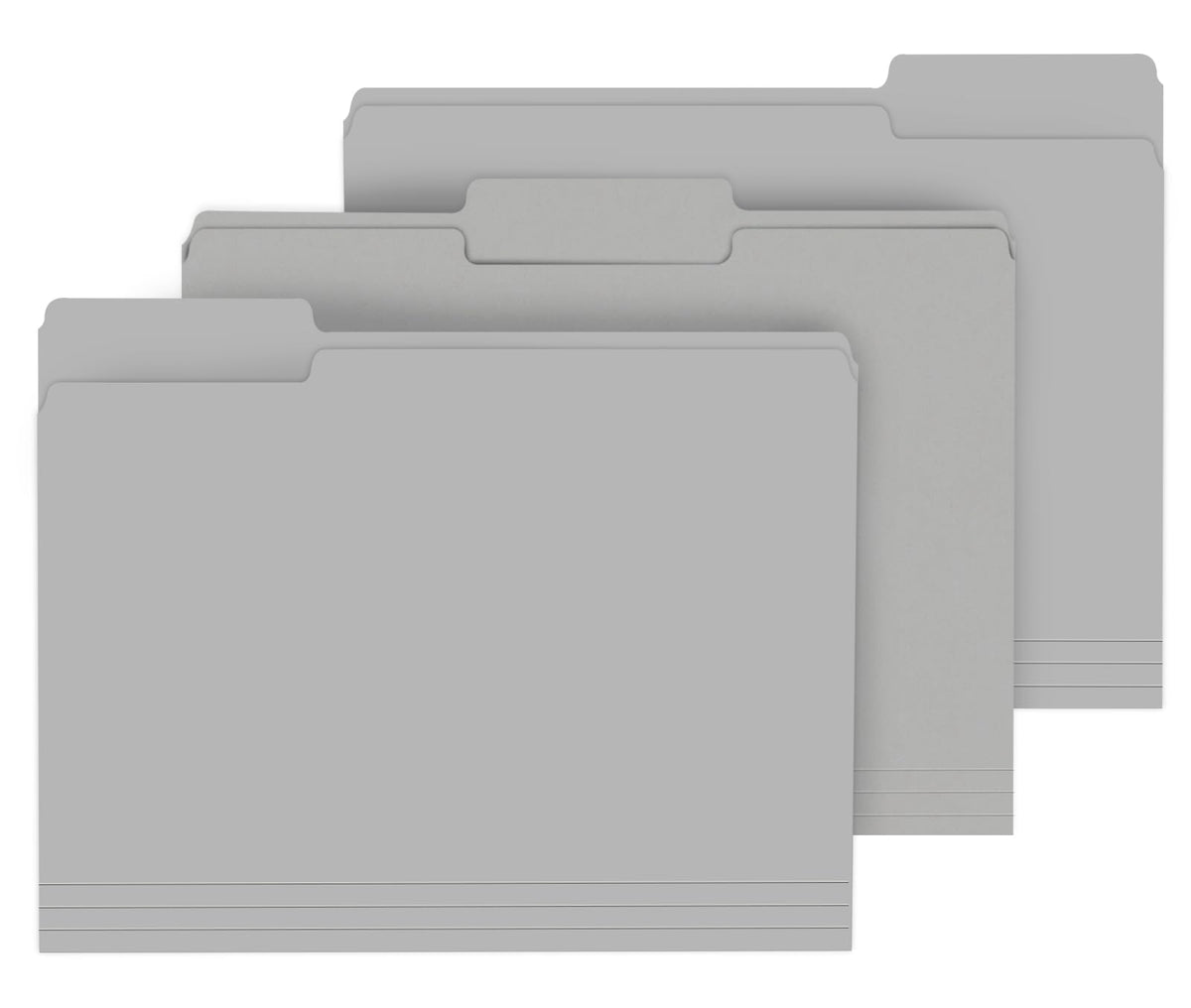 PANDRI Colored File Folders, 120 Pack 1/3 Cut Tab File Folder, Yellow