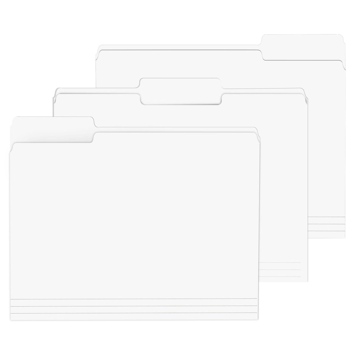 PANDRI Colored File Folders, 120 Pack 1/3 Cut Tab File Folder, Yellow