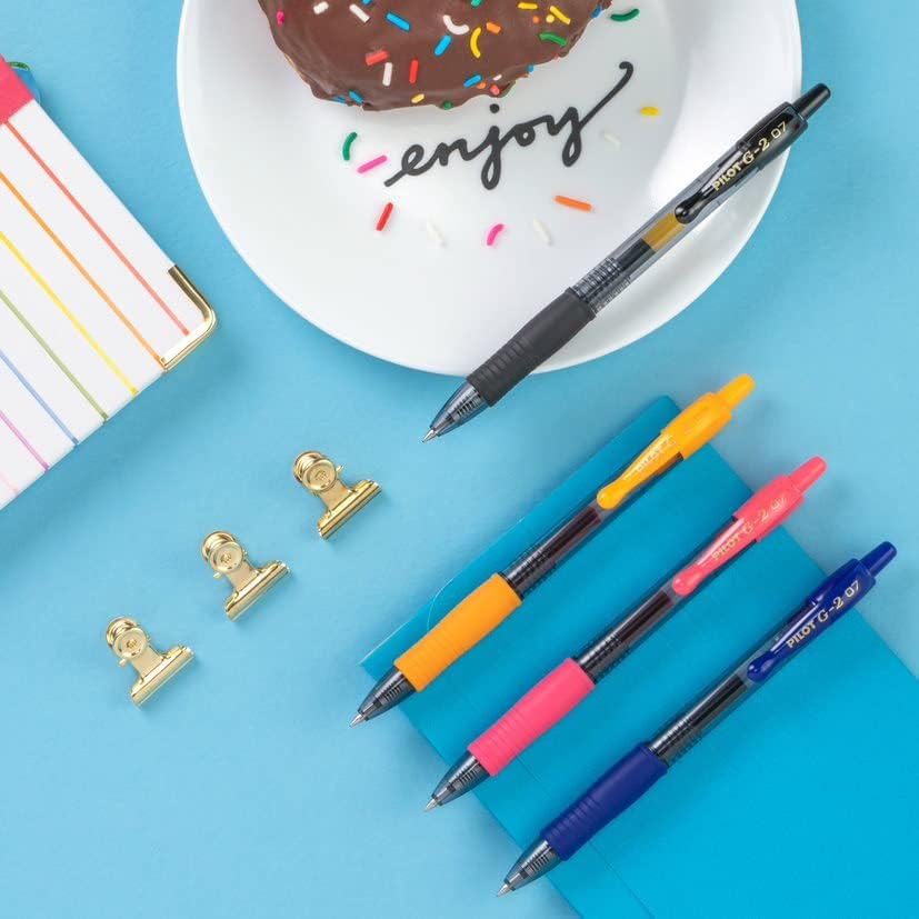 PILOT G2 Premium Gel Ink Pens, Fine Point 0.7mm, Assorted Inks, 20 Count