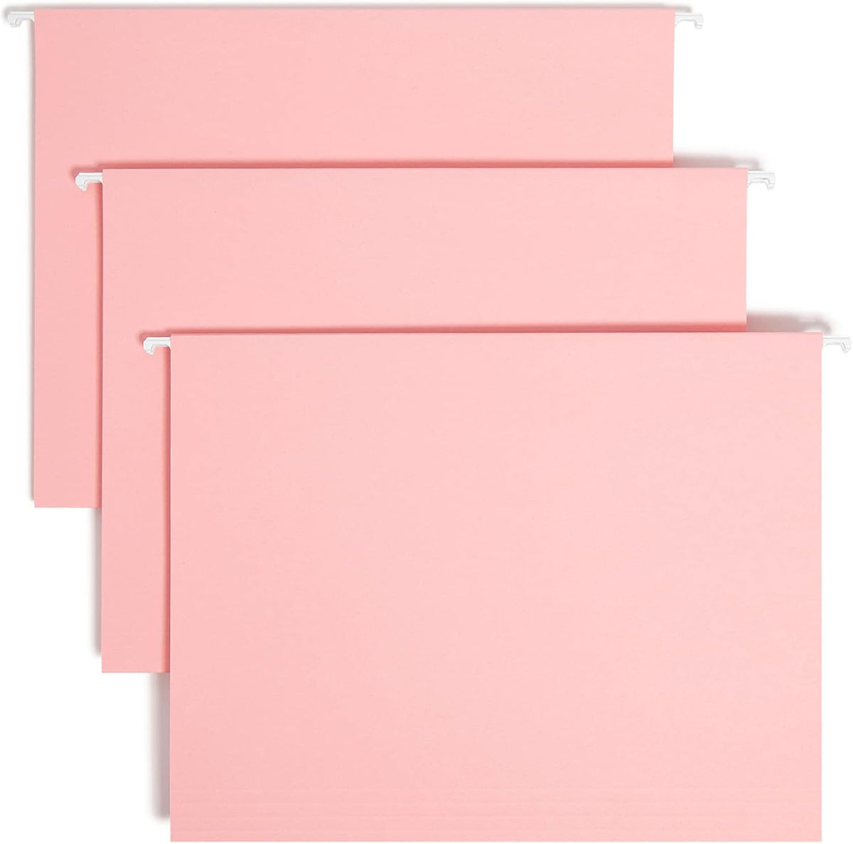 Smead Hanging File Folders with Tabs, Letter Size, Pink, 25 Count
