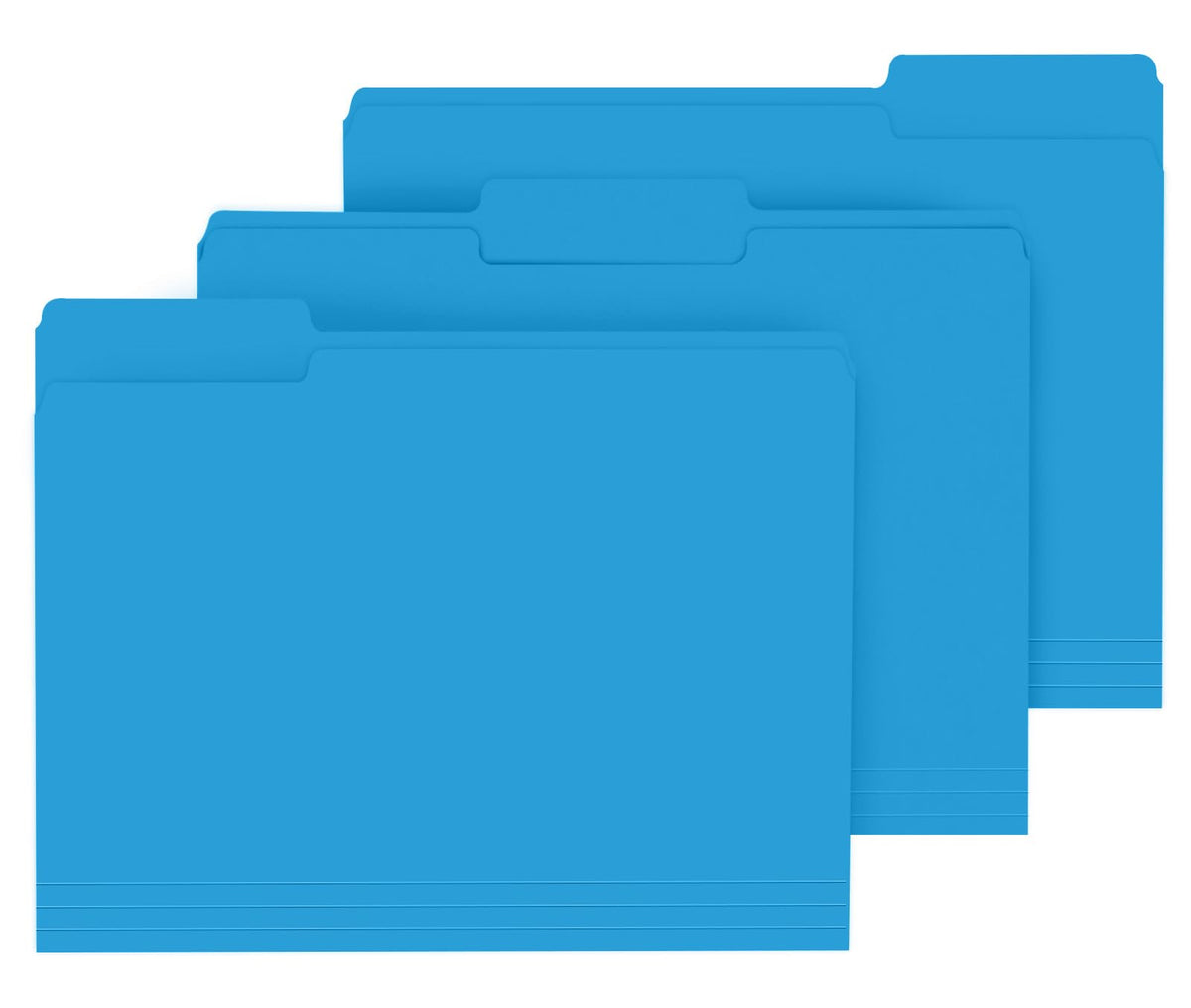 PANDRI Colored File Folders, 120 Pack 1/3 Cut Tab File Folder, Yellow