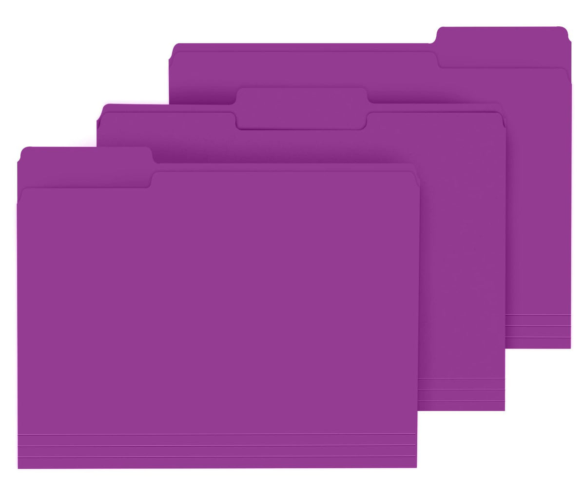 PANDRI Colored File Folders, 120 Pack 1/3 Cut Tab File Folder, Yellow