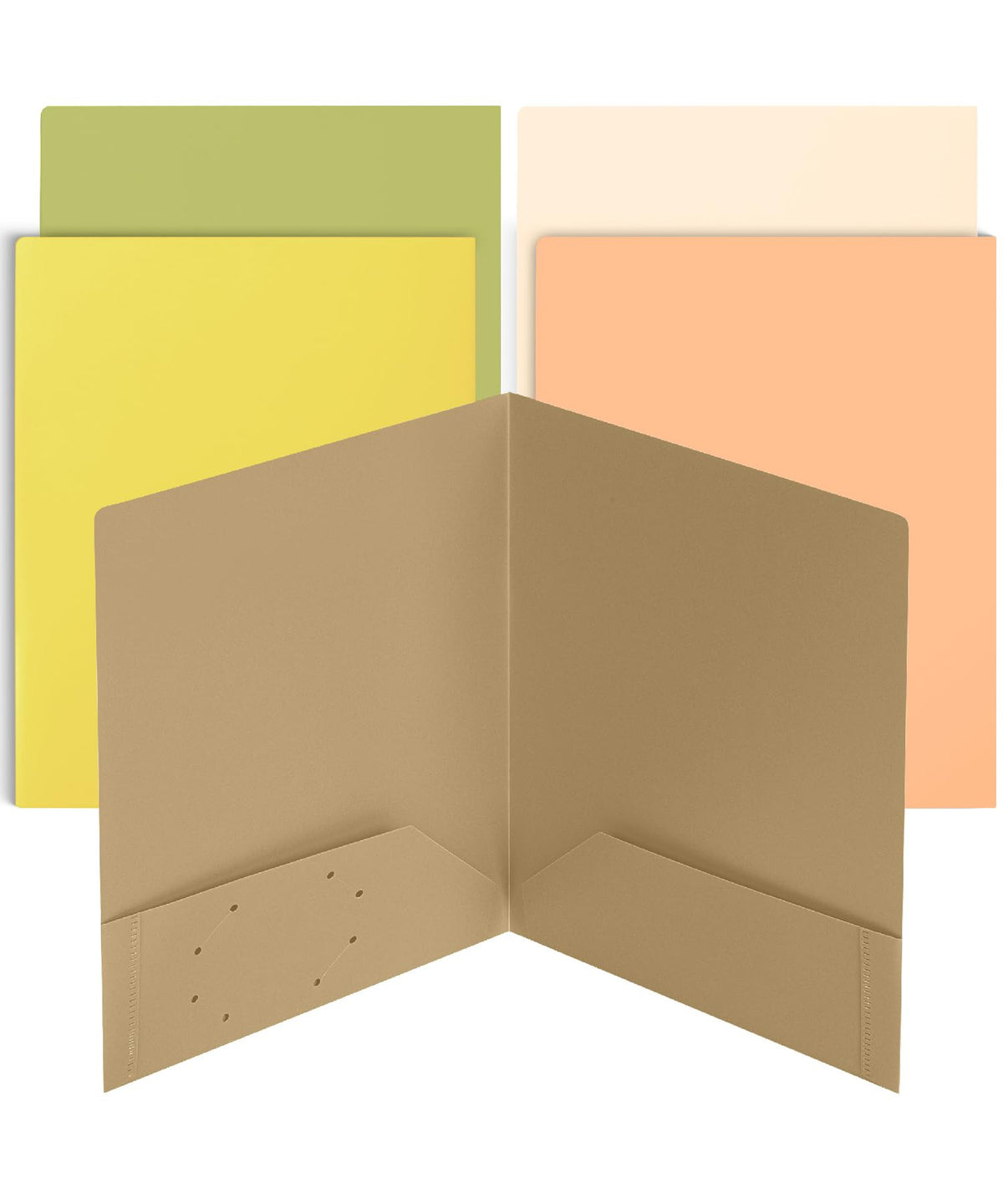 Mr. Pen- Plastic Folders with Pockets, 5 pcs | Aesthetic File Folder with Business Card Slot, 2-Pocket Folder, Back to School, Office, Filing Supplies