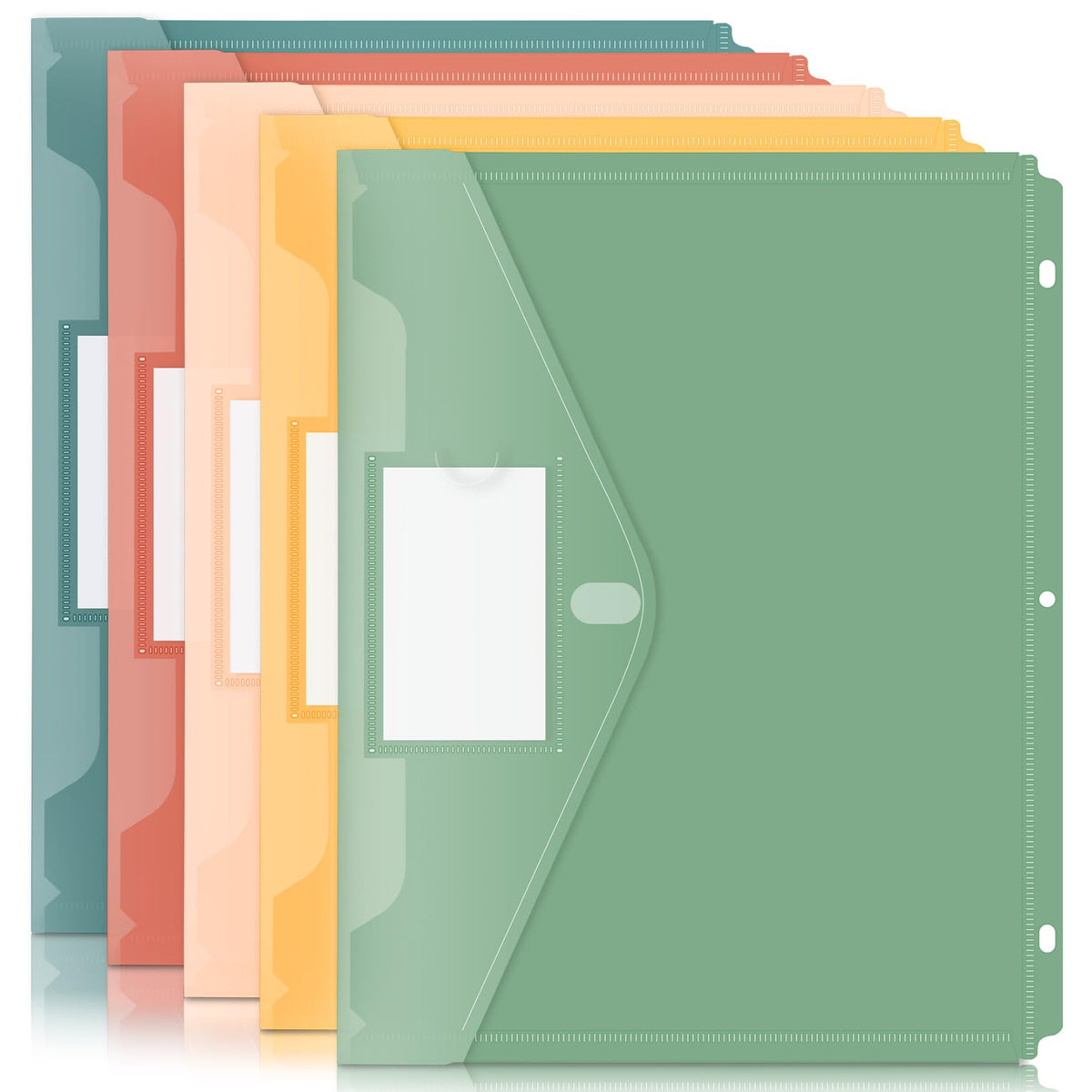 Forvencer Binder Pocket, 10 Pack Super Heavyweight Plastic Binder Folders