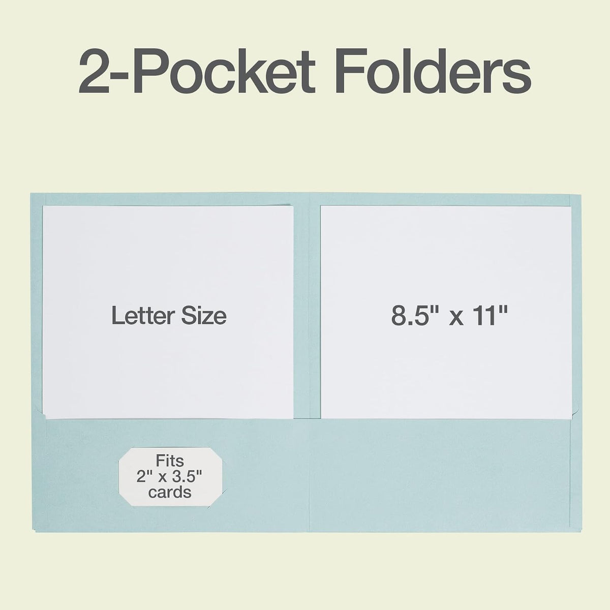 Oxford 2 Pocket Folders, 25 Pack, Calming Colors, School Value Pack