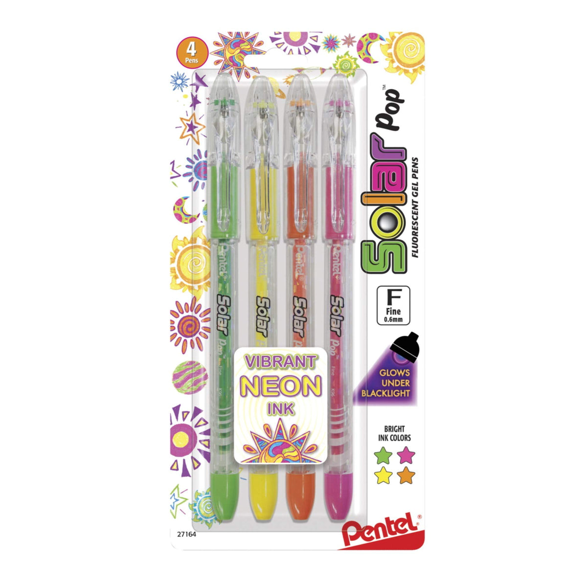 Pentel Arts Milky Pop Pastel Gel Pen, 0.8mm Medium Line, Assorted Colors, Pack of 8 (K98PABP8M)