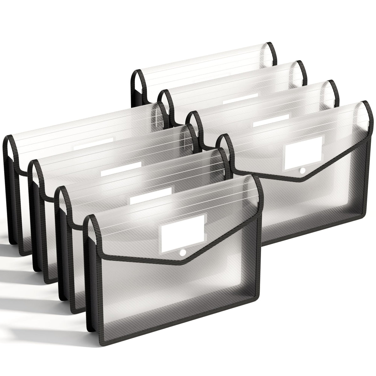 ABC life 6 Pack Plastic File Folder, Colorful File Folder Organizer