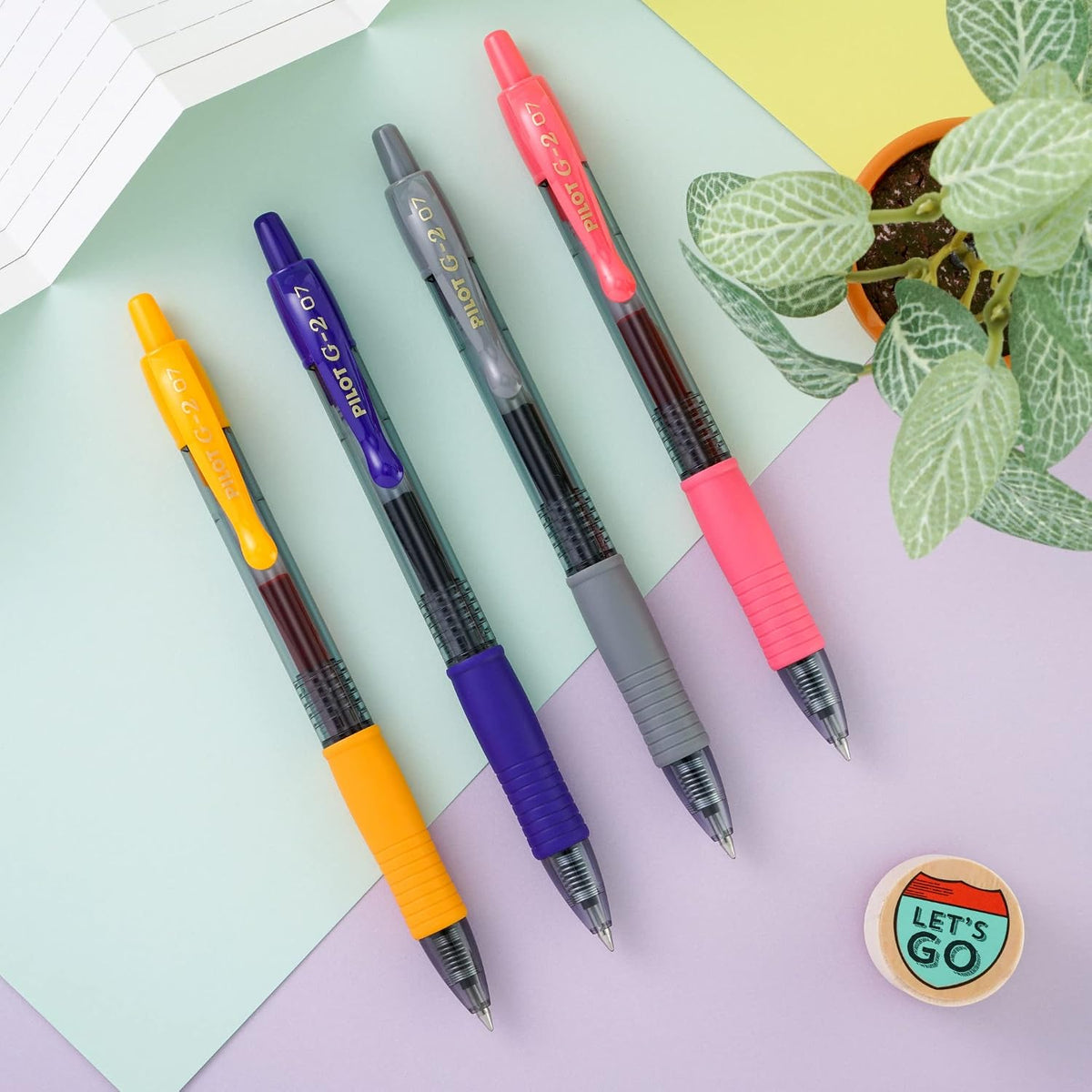 PILOT G2 Premium Gel Pens, Fine Point 0.7mm, Iris Blue Ink, 12-Pack