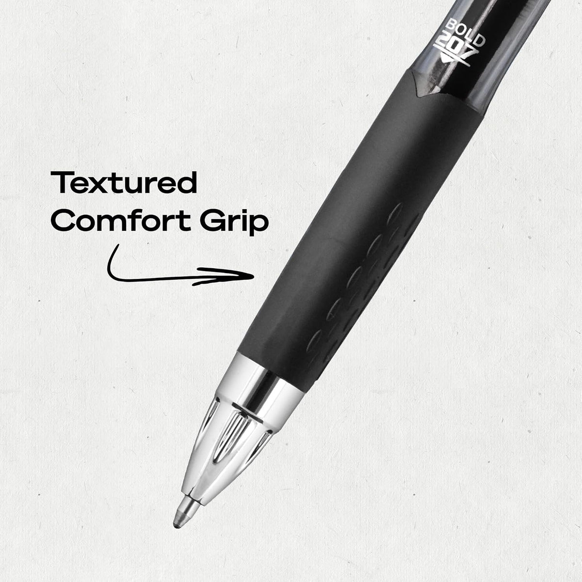 uniball™ 207 Gel Pens, Black Ink, 1.0mm Bold Point, Retractable, 12 Count
