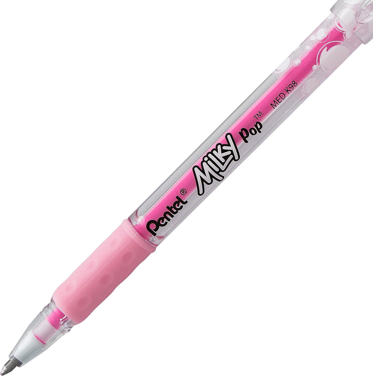 Pentel Arts Milky Pop Pastel Gel Pen, 0.8mm Medium Line, Assorted Colors, Pack of 8 (K98PABP8M)