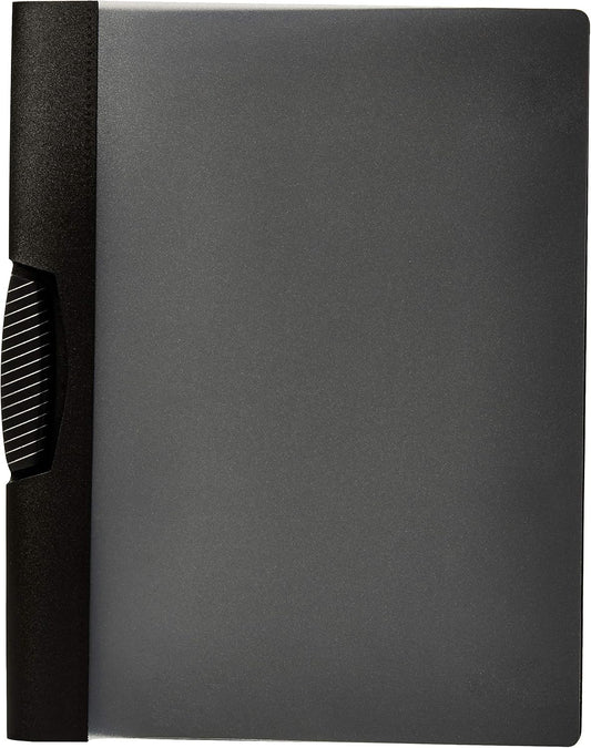 Amazon Basics Report Covers with Clip, Clear Front Presentation Folders, 9 x 11.45 inches, Grey, Pack of 10