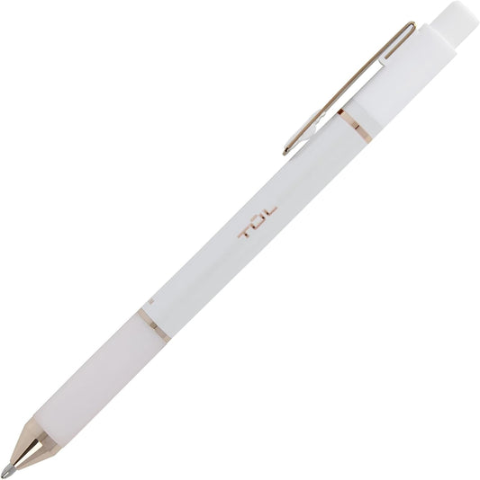 TUL® GL Series Retractable Gel Pens, Medium Point, 0.7 mm, Pearl White Barrel, Black Ink, Pack Of 12 Pens