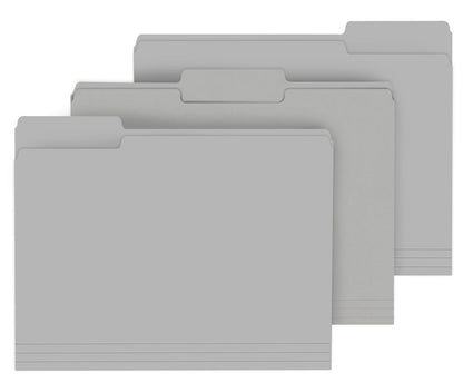 PANDRI Colored File Folders, 120 Pack 1/3 Cut Tab File Folder, Yellow