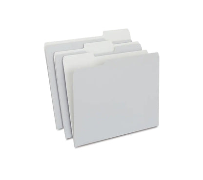 Staples File Folders, Letter Size, 1/3-Cut Tabs, Purple, 100/Pack