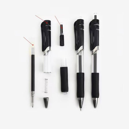 30pcs Black Gel Ink Pens for Writing, 0.5 mm Pens Fine Point Smooth Writing Pens for Journaling, Bulk Retractable Rollerball Pens for School Office.