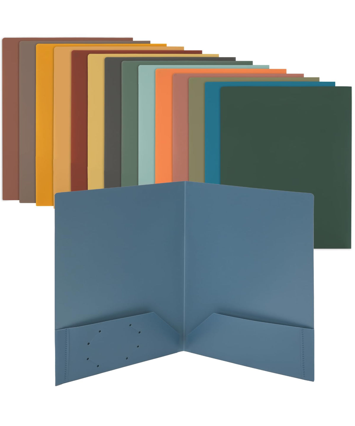 Mr. Pen- Plastic Folders with Pockets, 5 pcs | Aesthetic File Folder with Business Card Slot, 2-Pocket Folder, Back to School, Office, Filing Supplies