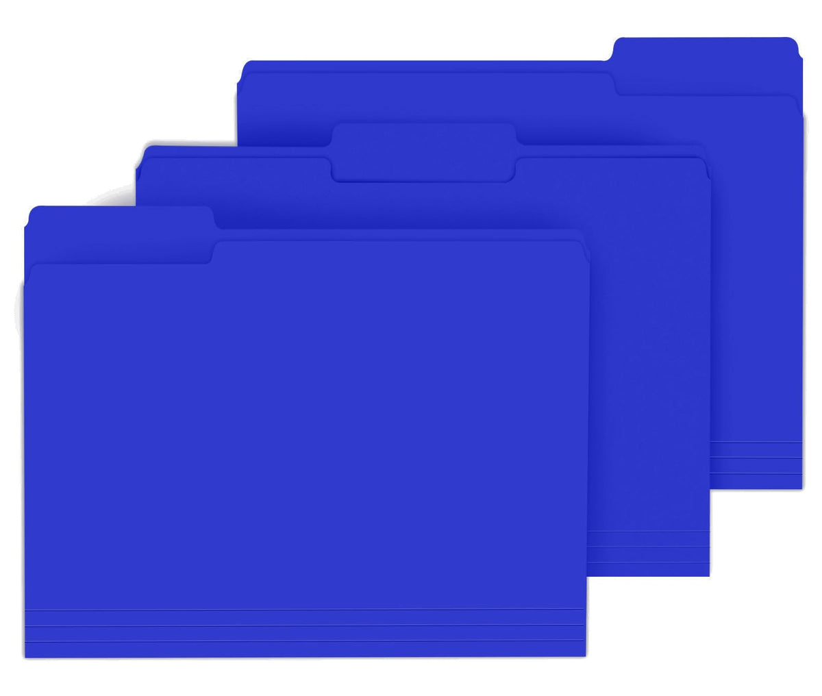 PANDRI Colored File Folders, 120 Pack 1/3 Cut Tab File Folder, Yellow