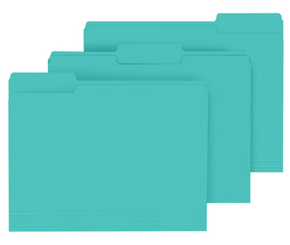 PANDRI Colored File Folders, 120 Pack 1/3 Cut Tab File Folder, Yellow