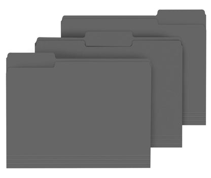 PANDRI Colored File Folders, 120 Pack 1/3 Cut Tab File Folder, Yellow