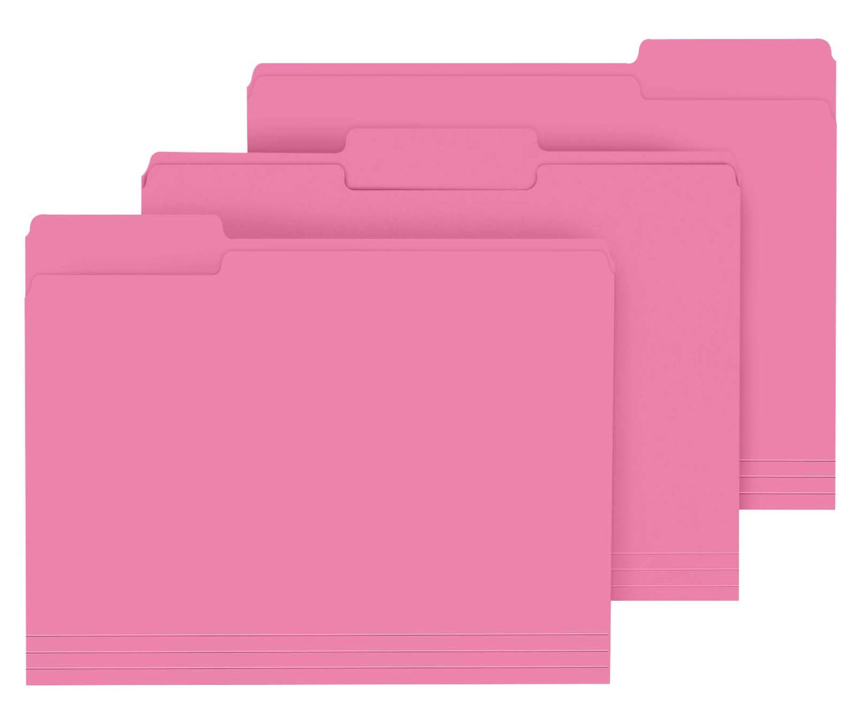 PANDRI Colored File Folders, 120 Pack 1/3 Cut Tab File Folder, Yellow
