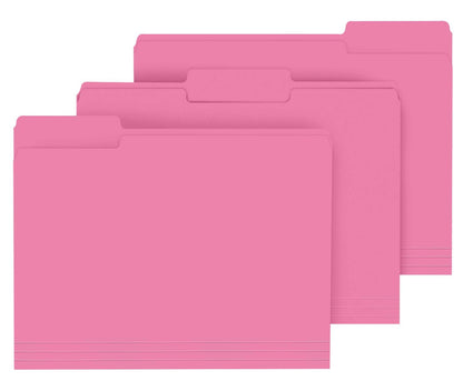 PANDRI Colored File Folders, 120 Pack 1/3 Cut Tab File Folder, Yellow