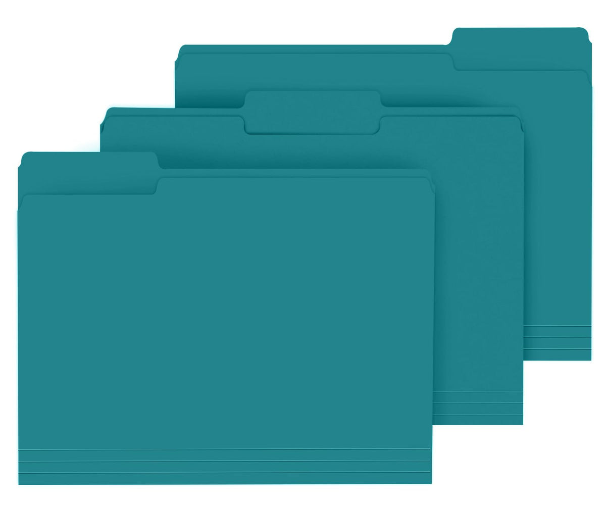 PANDRI Colored File Folders, 120 Pack 1/3 Cut Tab File Folder, Yellow