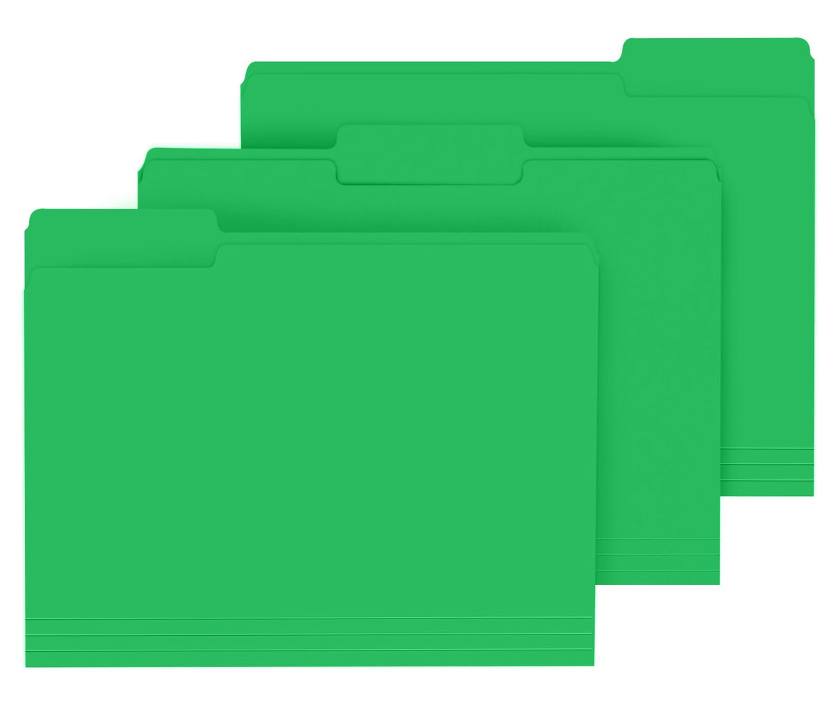 PANDRI Colored File Folders, 120 Pack 1/3 Cut Tab File Folder, Yellow