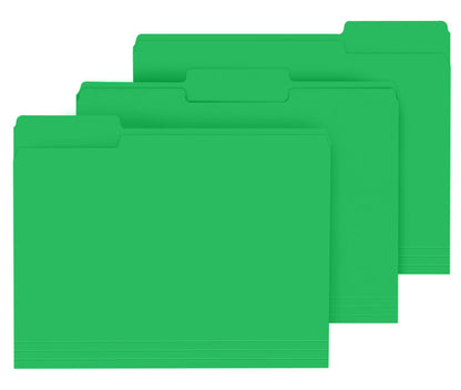 PANDRI Colored File Folders, 120 Pack 1/3 Cut Tab File Folder, Yellow