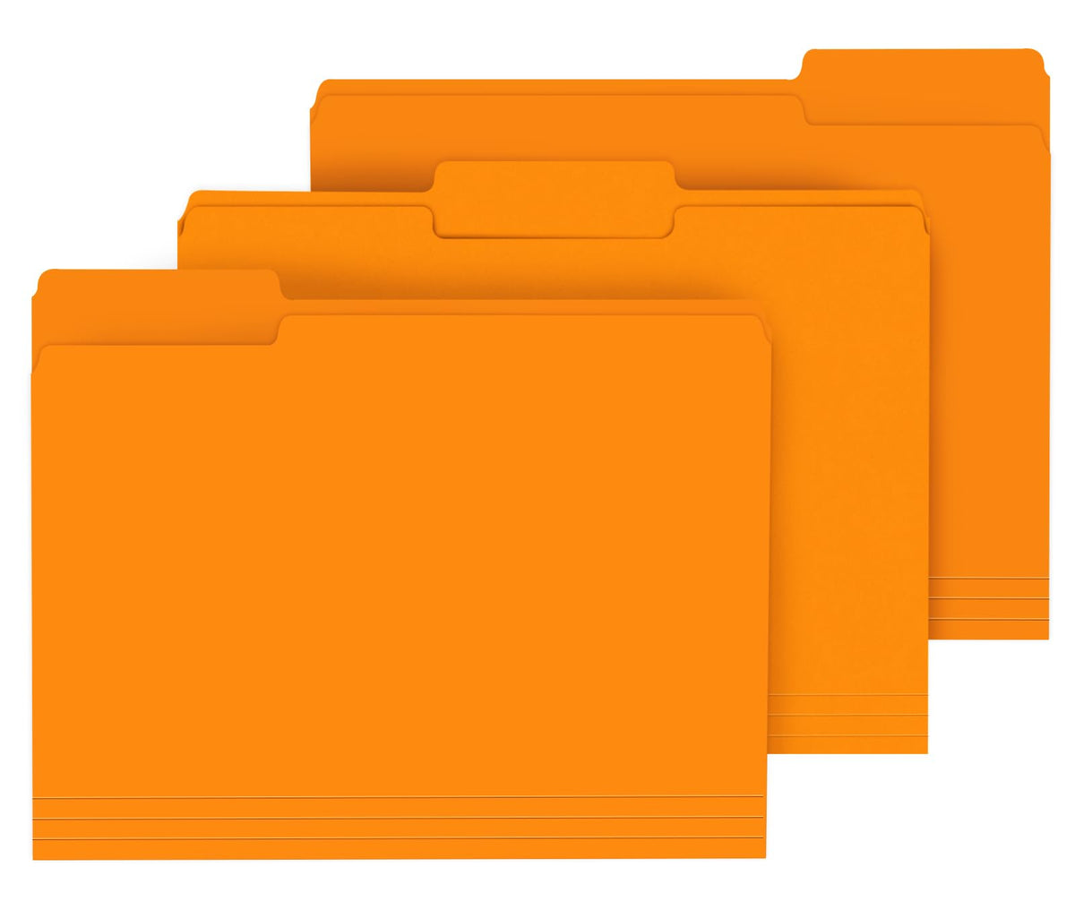 PANDRI Colored File Folders, 120 Pack 1/3 Cut Tab File Folder, Yellow