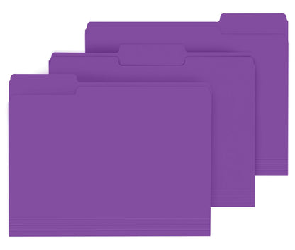 PANDRI Colored File Folders, 120 Pack 1/3 Cut Tab File Folder, Yellow