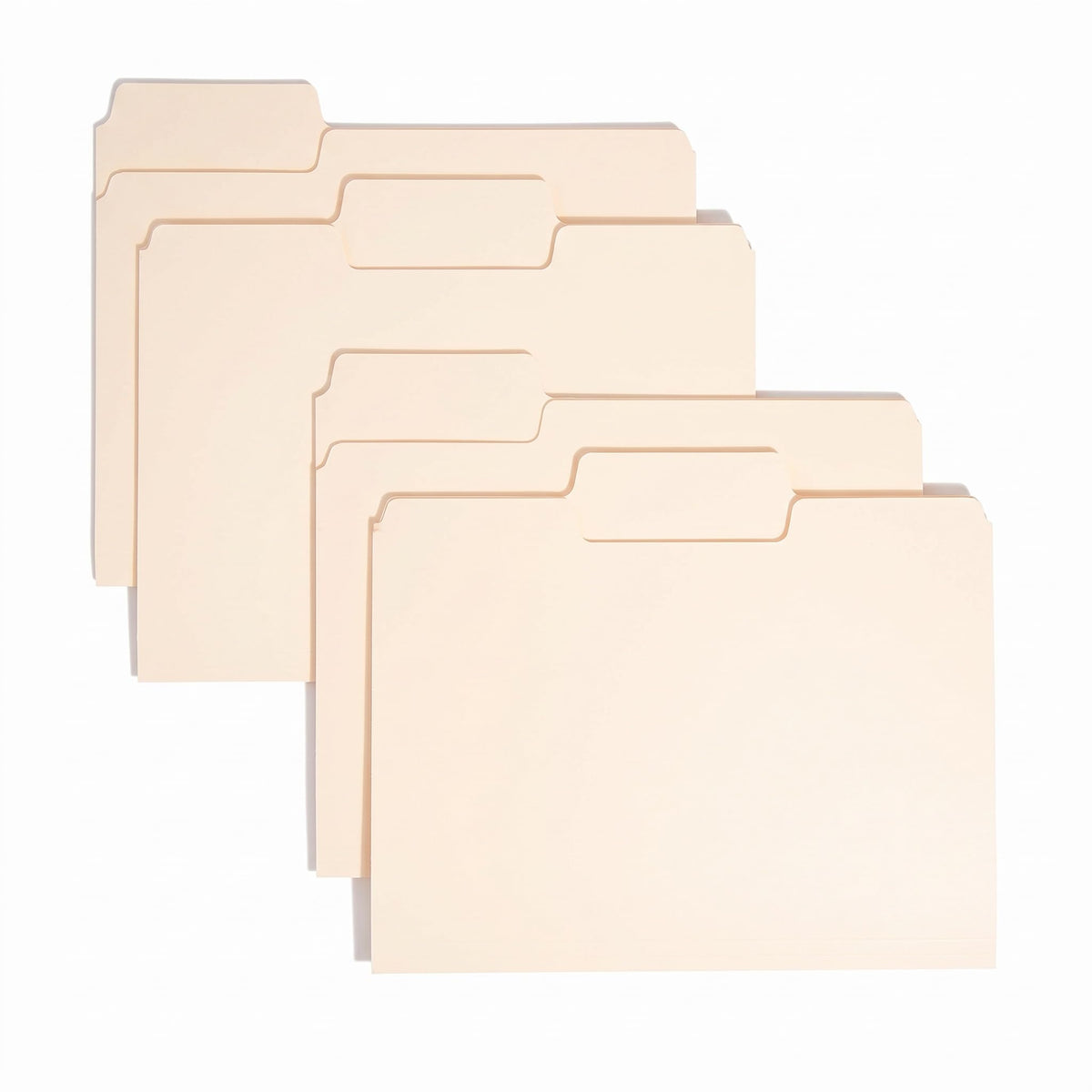 Smead SuperTab Heavyweight File Folder, Oversized 1/3-Cut Tab, Letter Size, Manila, 50 Per Box (10401)