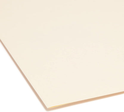 Smead SuperTab Heavyweight File Folder, Oversized 1/3-Cut Tab, Letter Size, Manila, 50 Per Box (10401)