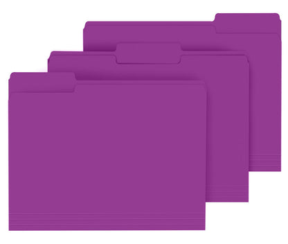 PANDRI Colored File Folders, 120 Pack 1/3 Cut Tab File Folder, Yellow