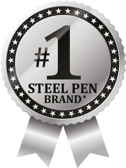 Zebra Pen STEEL G-301 Retractable Gel Pen, Black Ink, 0.7mm, 12-Pack