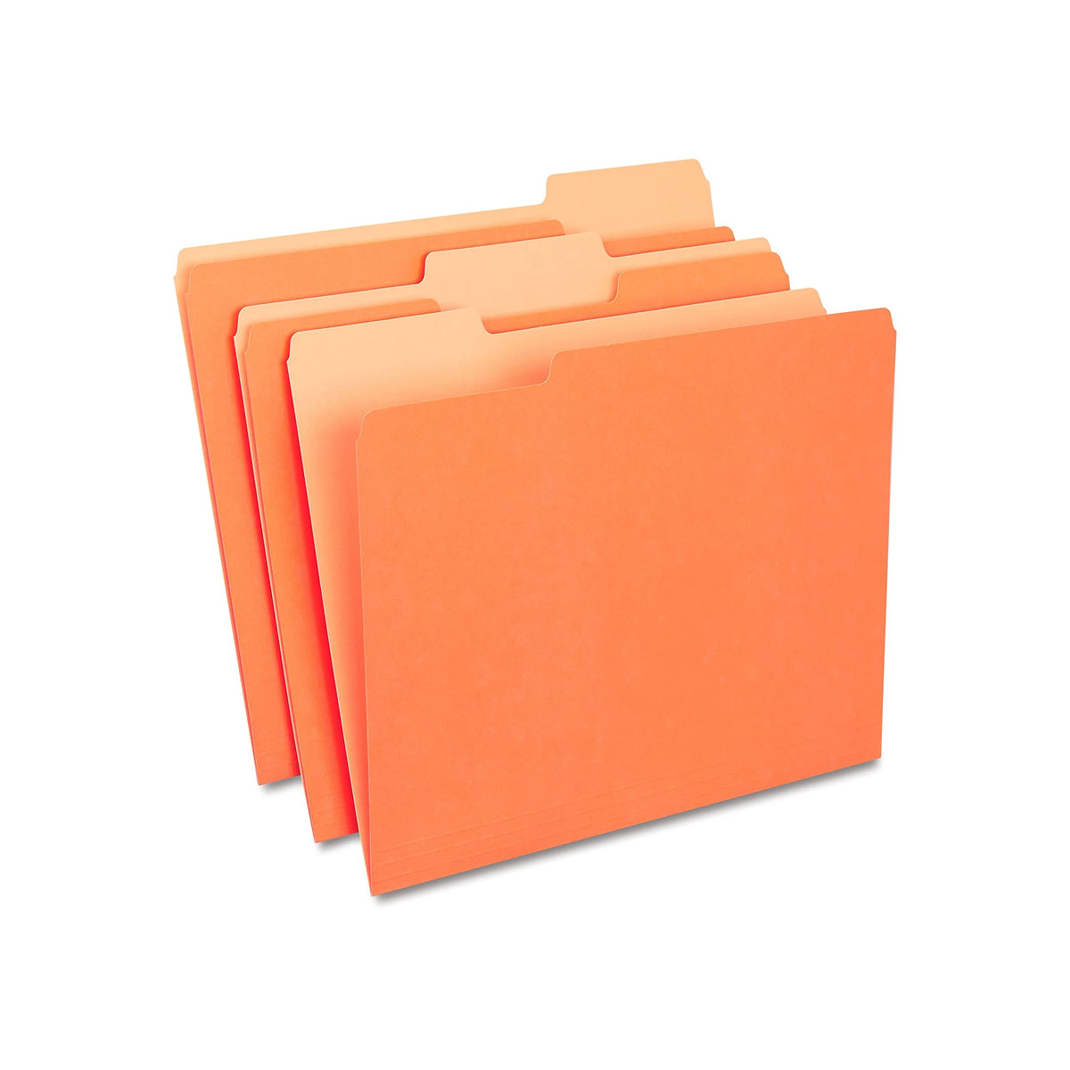 Staples File Folders, Letter Size, 1/3-Cut Tabs, Purple, 100/Pack