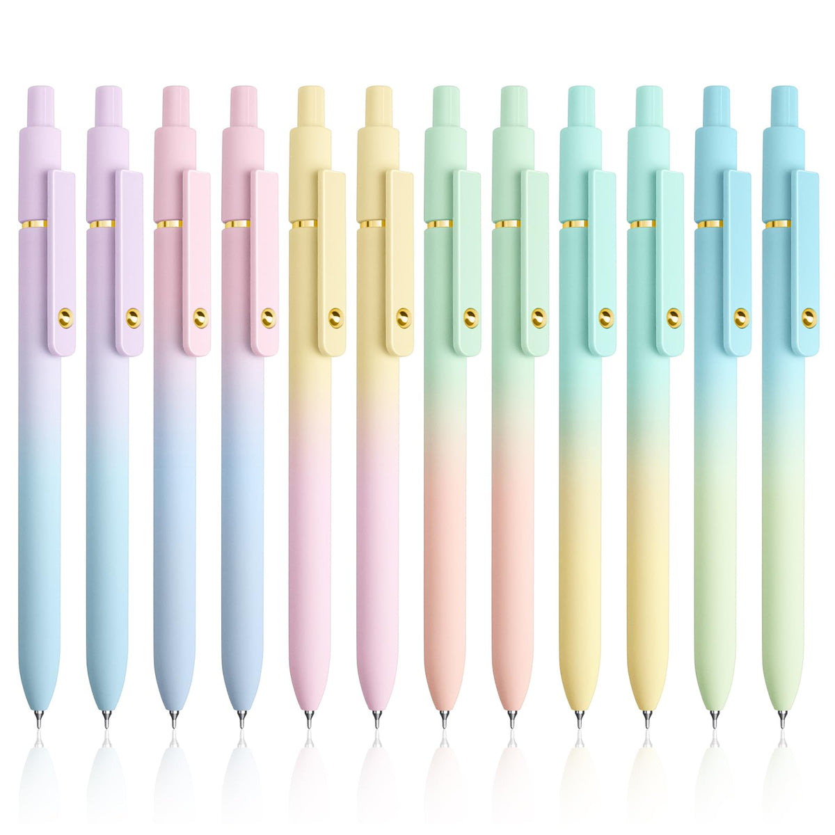 YOXMJDB Gel Pens, 5 Pcs 0.5mm Fine Point Smooth Writing Pens Cute Pens, High-End Series Black Ink Pens for Journaling Note Taking, School Office Supplies for Women Men (5 Pcs Vintage)