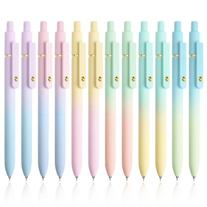 YOXMJDB Gel Pens, 5 Pcs 0.5mm Fine Point Smooth Writing Pens Cute Pens, High-End Series Black Ink Pens for Journaling Note Taking, School Office Supplies for Women Men (5 Pcs Vintage)
