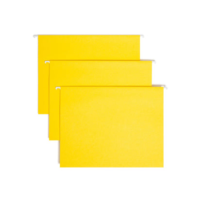 Smead Hanging File Folders with Tabs, Letter Size, Pink, 25 Count