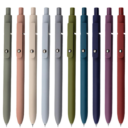 YOXMJDB Gel Pens, 5 Pcs 0.5mm Fine Point Smooth Writing Pens Cute Pens, High-End Series Black Ink Pens for Journaling Note Taking, School Office Supplies for Women Men (5 Pcs Vintage)