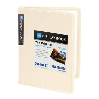Sooez 30-Pocket Binder with Plastic Sleeves 8.5x11,Heavy Duty Art Portfolio