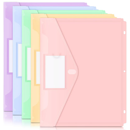 Forvencer Binder Pocket, 10 Pack Super Heavyweight Plastic Binder Folders