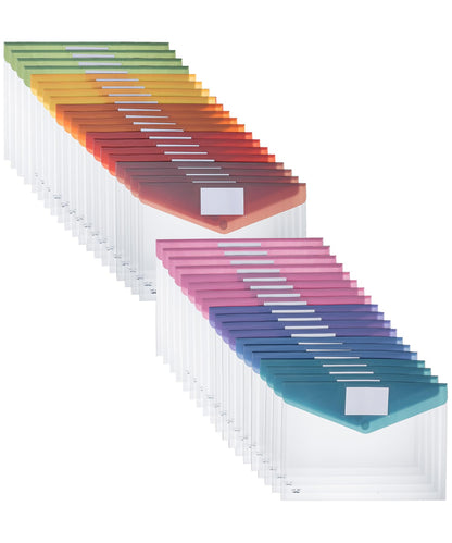 Mr. Pen- Clear Plastic Envelopes File Folders, 10 Pack, A4, Letter Size