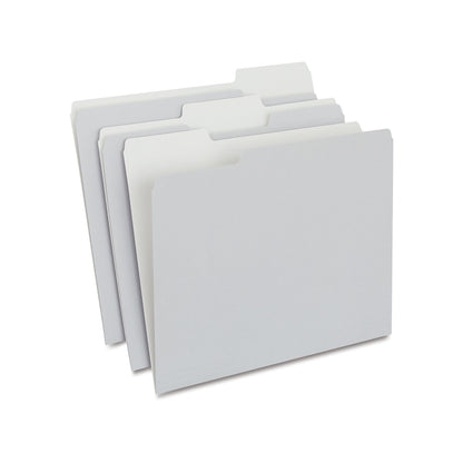 Staples File Folders, Letter Size, 1/3-Cut Tabs, Purple, 100/Pack