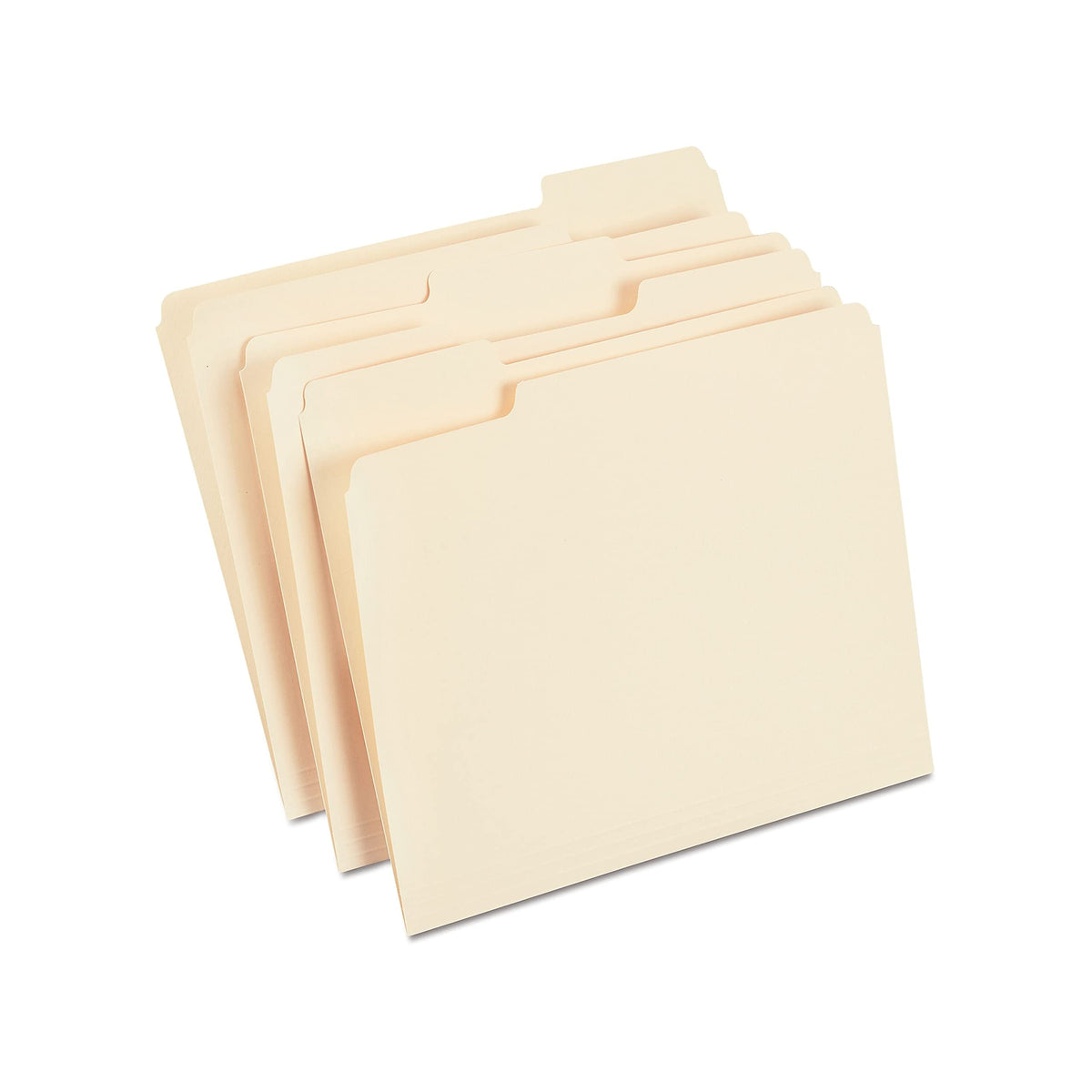 Staples File Folders, Letter Size, 1/3-Cut Tabs, Purple, 100/Pack