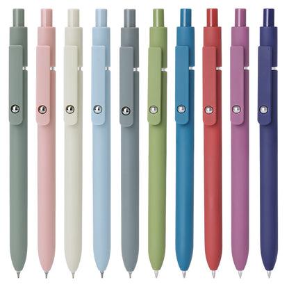 FIOVER Gel Pens 5pcs 0.5mm Quick Dry Black Ink Fine Point Pens
