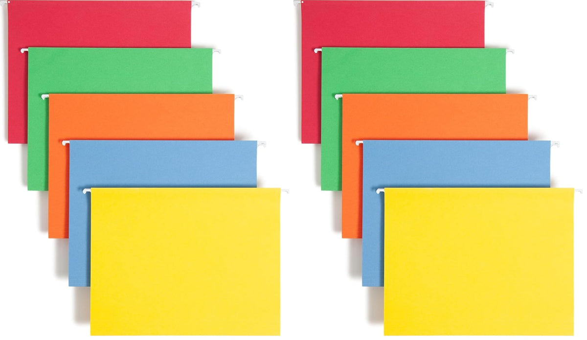Smead Hanging File Folders with Tabs, Letter Size, Pink, 25 Count
