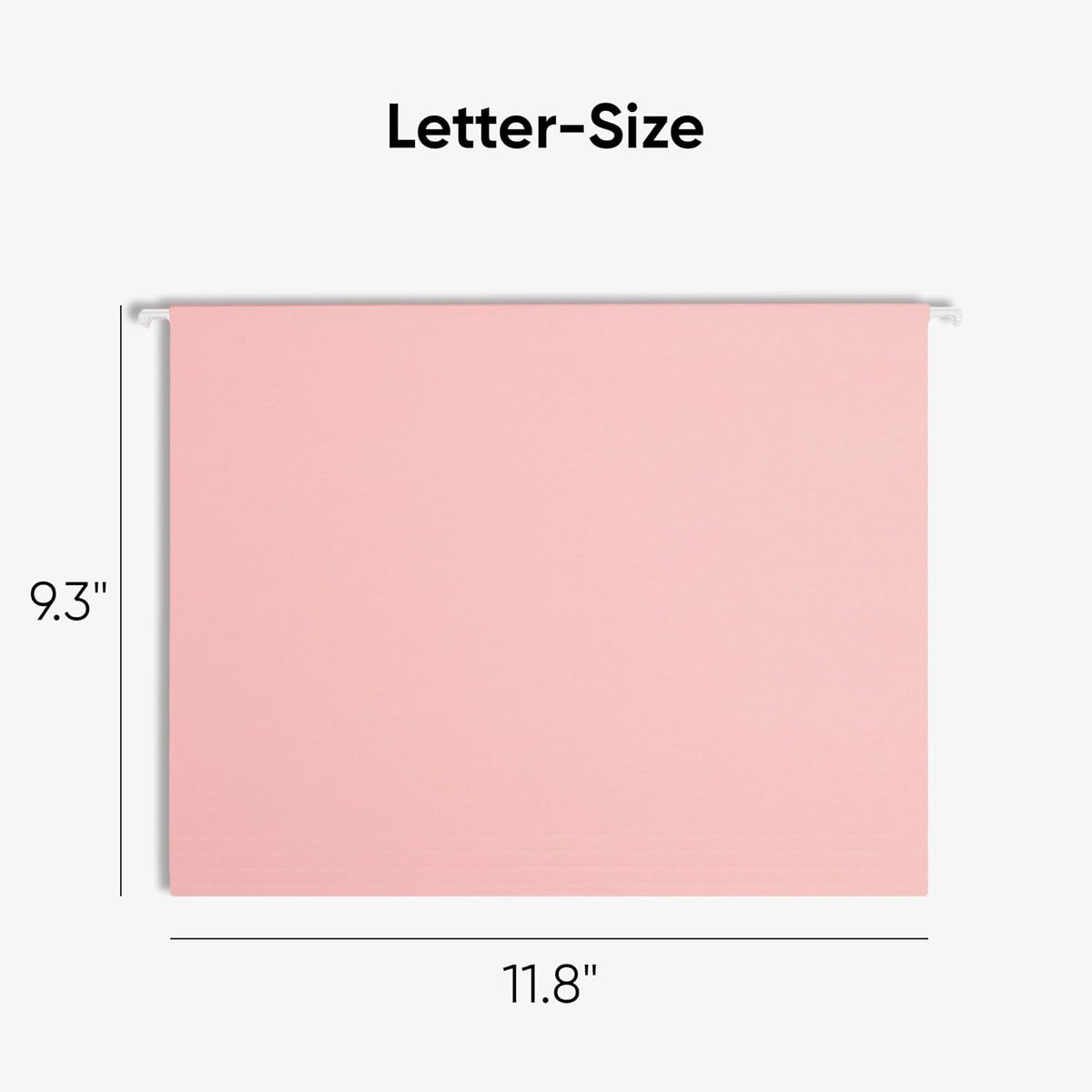 Smead Hanging File Folders with Tabs, Letter Size, Pink, 25 Count