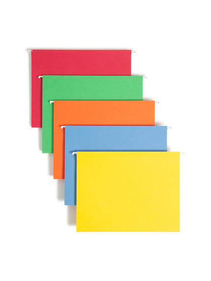 Smead Hanging File Folders with Tabs, Letter Size, Pink, 25 Count