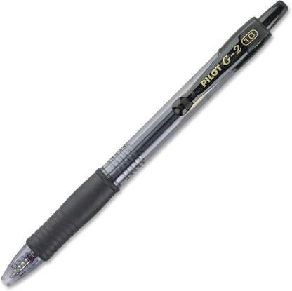 PILOT, G2 Premium Gel Roller Pens, Bold Point 1 mm, Pack of 12, Black