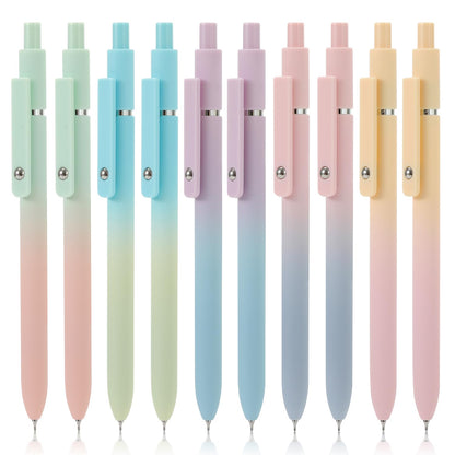 FIOVER Gel Pens 5pcs 0.5mm Quick Dry Black Ink Fine Point Pens